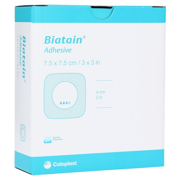 Biatain Schaumverband 7,5x7,5 cm selbst 10 St