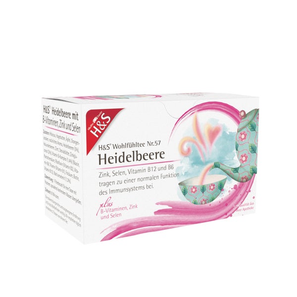 H&S Heidelbeere M.b-vitaminen Zink und S 20X2,5 g