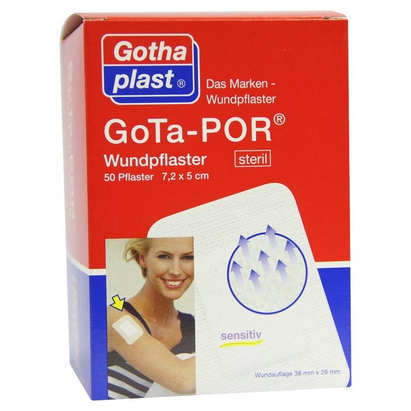 Gota-por Wundpflaster 5x7,2 cm steril 50 St