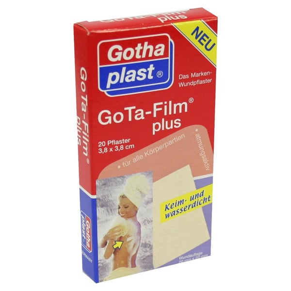 GOTA FILM plus 3,8x3,8 cm Pflaster 20 St