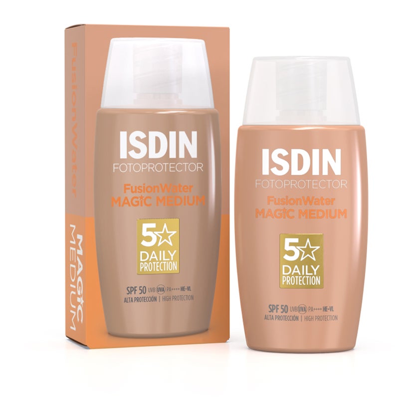 ISDIN FusionWater MAGIC Color Medium Sonnencreme LSF 50 50 ml