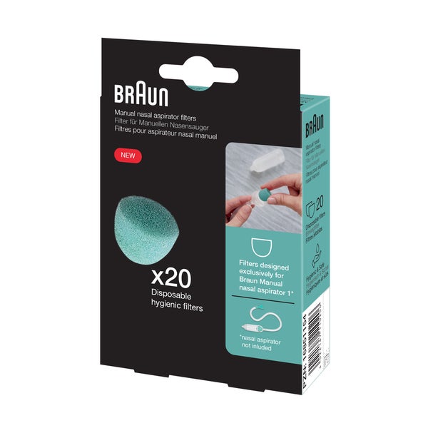Braun Manueller Nasensauger Ersatz Hygienefilter 20 St