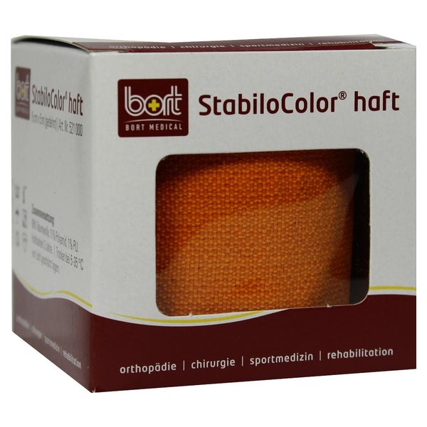 BORT Stabilocolor haft Binde 6 cm orange 1 St