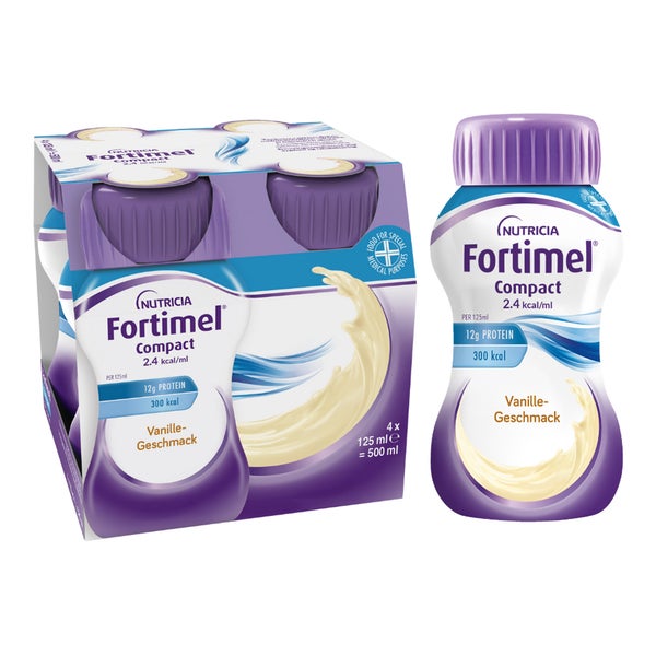 Fortimel Compact 2.4 kcal/ml Trinknahrung Vanille 4X125 ml