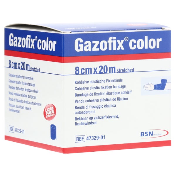 Gazofix Color Fixierbinde kohäsiv 8 cmx2 1 St
