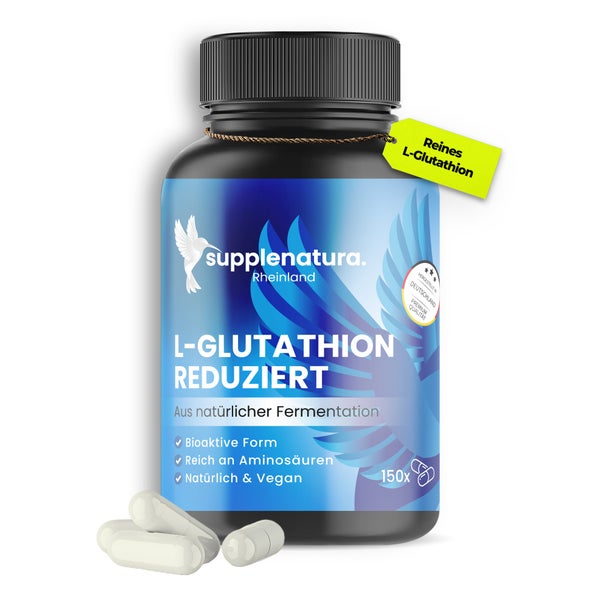 supplenatura® L-Glutathion Kapseln - 500mg - reduzierte Form 150 St