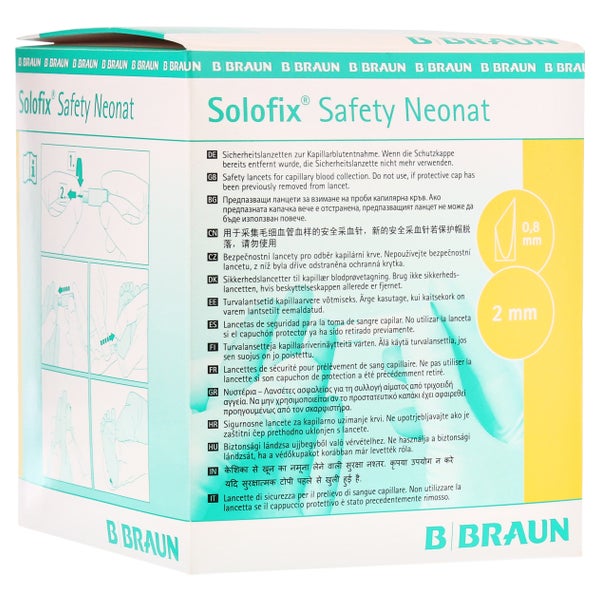 Solofix Safety Neonat Lanzetten 0,8x2,0 200 St