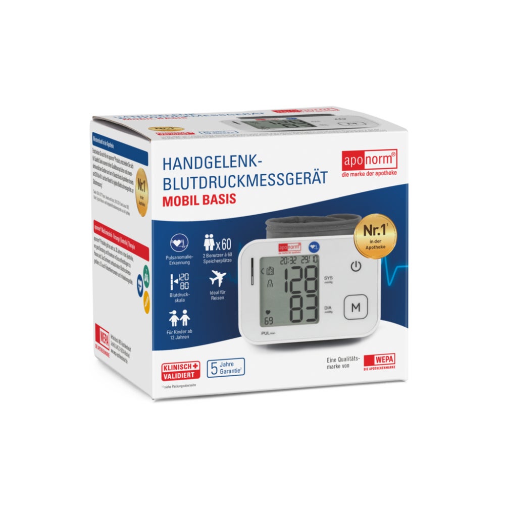 aponorm® Mobil Basis Handgelenk-Blutdruckmessgerät