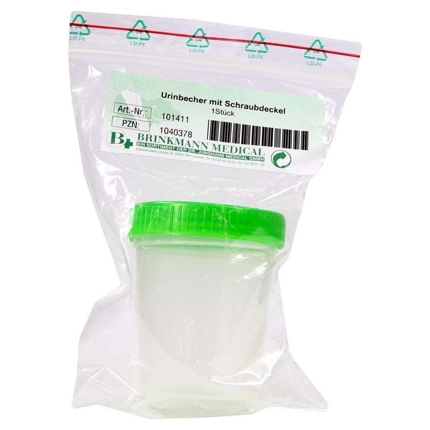Urinbecher mit Schraubdeckel 1 St