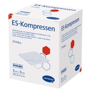 Produktabbildung: Hartmann ES-Kompressen steril 8- lagig 25 x 2 Stück - 5 x 5 cm / Einzelpackung 25X2 St