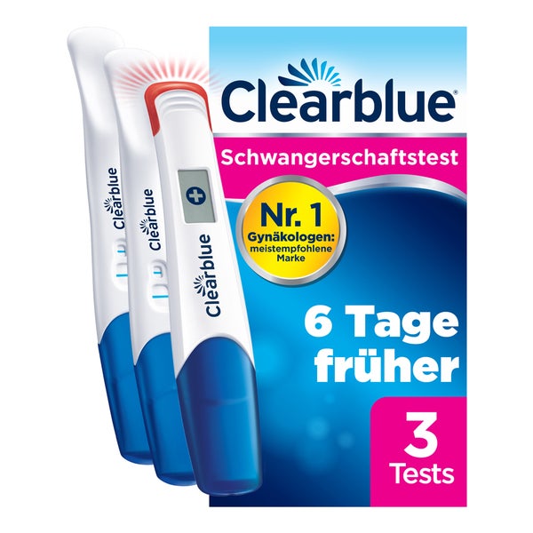 Clearblue Schwangerschaftsfrühtest Triple Check, Sparpack 3 St