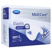 Produktabbildung: MoliCare Premium Elastic, 9 Tropfen, Gr. L, 115 - 145 cm Hüftumfang 24 St