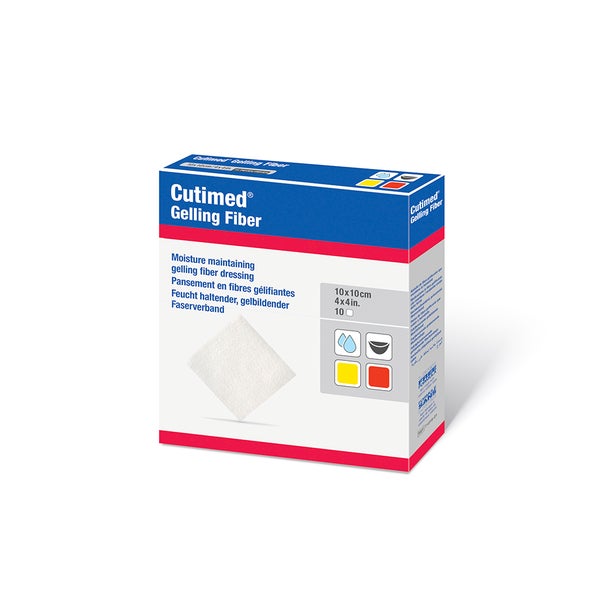 Cutimed Gelling Fiber Kom.10x10 cm Hydro 10 St