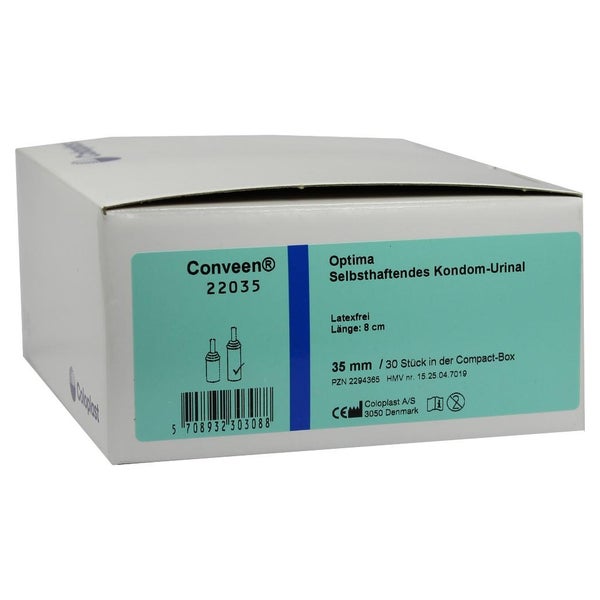 Conveen Optima Standard Urinal Kondom, 8 cm lang, 35 mm 30 St