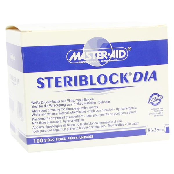 Steriblock DIA 25x86 mm Kompressionspfl. 100 St