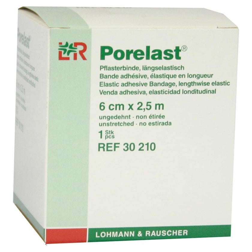 Porelast Pflasterbinde 6 cmx2,5 m 1 St