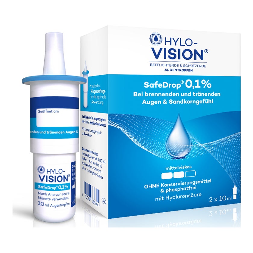 HYLO-VISION SafeDrop 0,1 % 2X10 ml