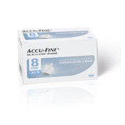 Produktabbildung: ACCU FINE sterile Nadeln 8 mm 100 St