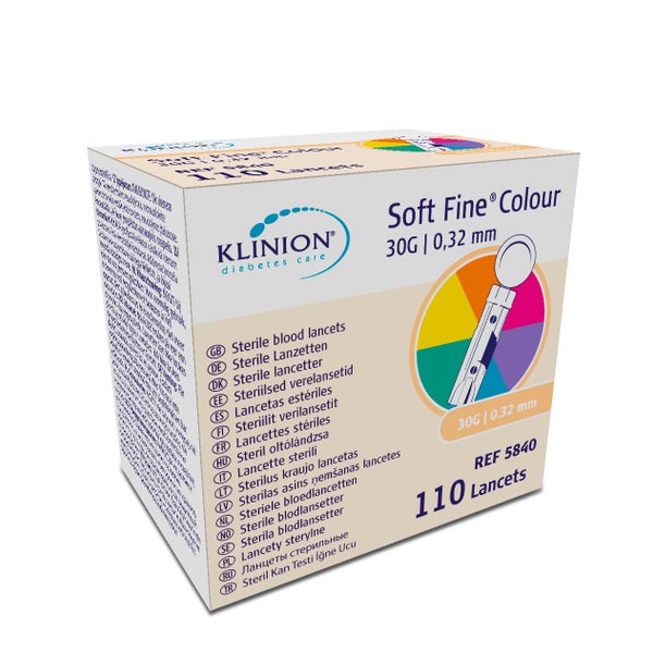 Klinion Soft fine colour Lanzetten 30 G 110 St