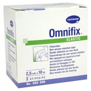 Hartmann Omnifix elastic Fixiervlies, 10 m, hypoallergen - 2,5 cm / Packung = 1 Rolle 2 St