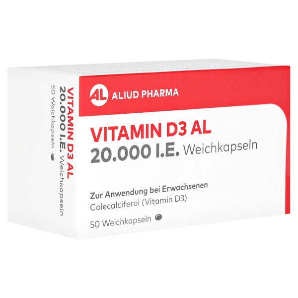 Vitamin D3 AL 20.000 I.E. Weichkapseln 50 St