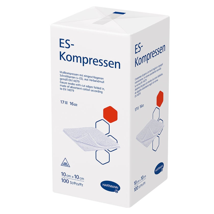 ES-Kompressen unsteril 16f 10 x 10 cm 100 St