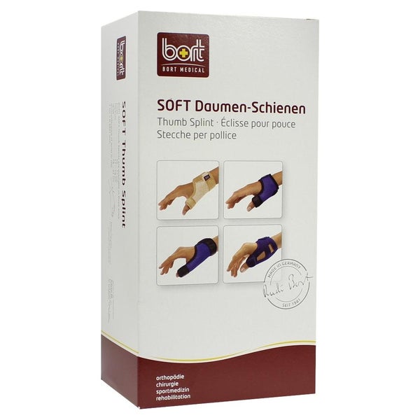 BORT Soft Daumenschiene lang L blau 1 St