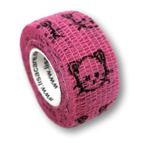 LisaCare Fingerpflaster - Katze Rosa - 2,5cm x 4,5m 1 St