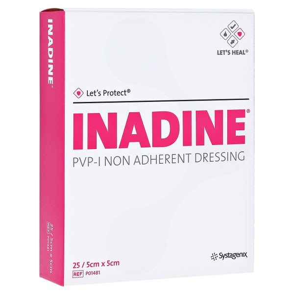 Inadine Salbengaze m. PVP Iod. 5x5cm 25 St