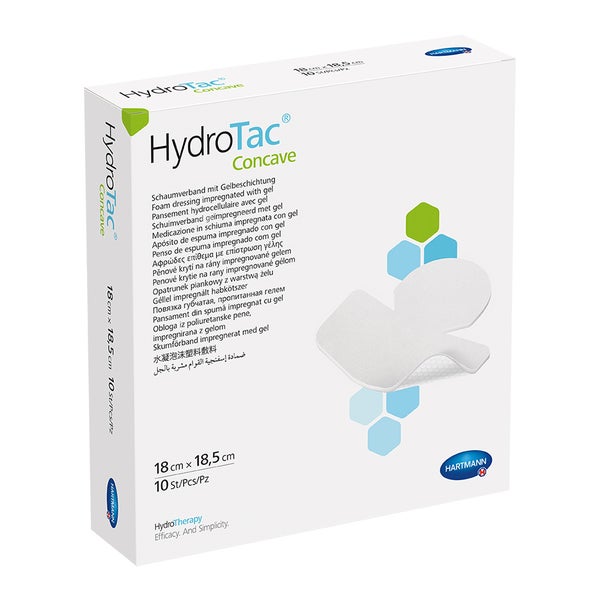 HydroTac concave Schaumverband 18x18,5cm 10 St