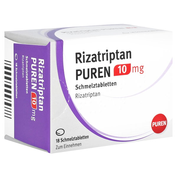 RIZATRIPTAN PUREN 10 mg Schmelztabletten 18 St