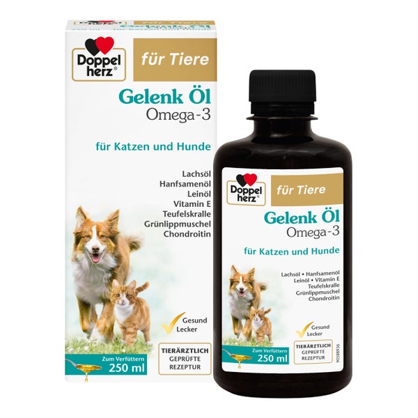 Doppelherz für Tiere Gelenk Öl Katzen und Hunde 250 ml