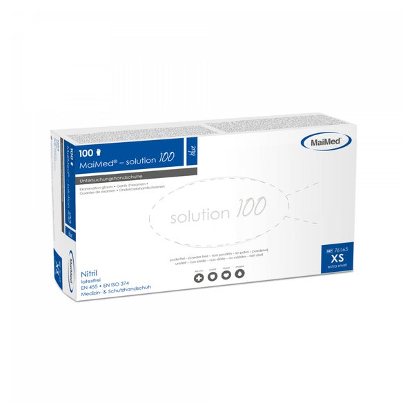 MaiMed® solution 100 Einmalhandschuhe Nitril, blau 100 Stck. - S 100 St