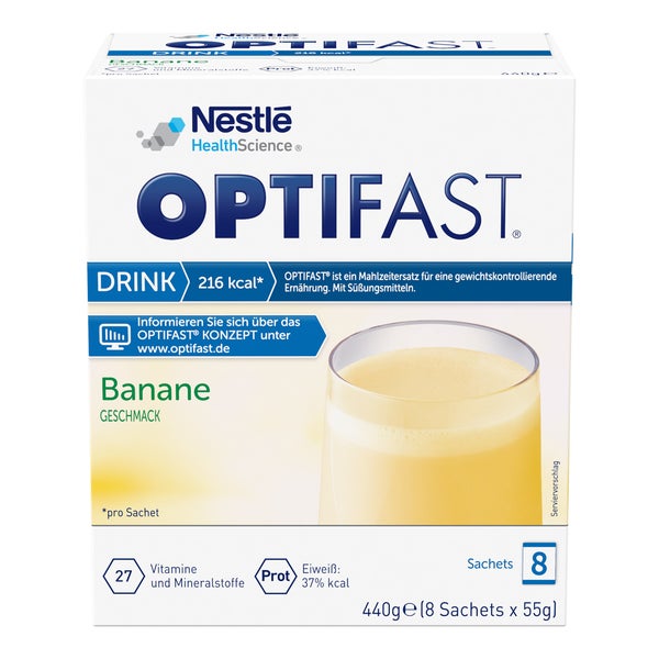 Optifast Drink Banane Pulver 8X55 g