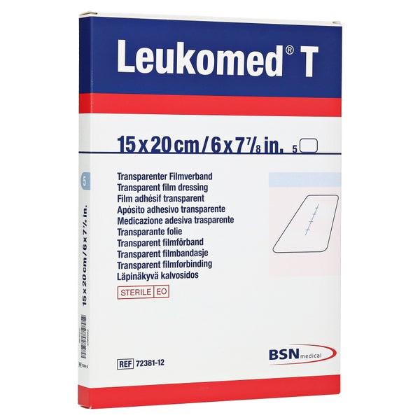 Leukomed Transp.sterile Pflaster 15x20 c 5 St