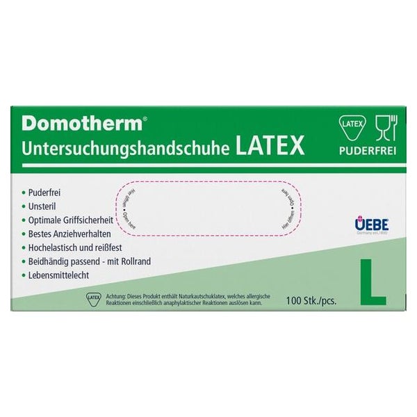 Domotherm Unt.handschuhe Latex unsteril 100 St