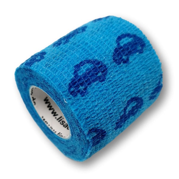 LisaCare selbstklebender Verband - Auto Blau - 5cm x 4,5cm 1 St