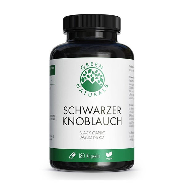 GREEN NATURALS SCHWARZER KNOBLAUCH 600 mg vegan 180 St