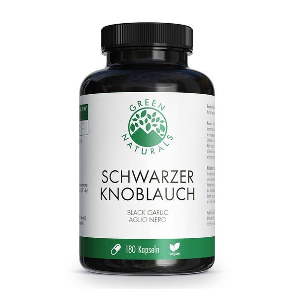 Green Naturals Schwarzer Knoblauch 600mg 180 St