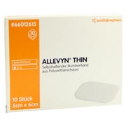 Allevyn Thin 5x6 cm dünne Wundauflage 10 St