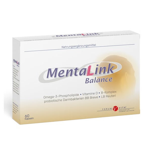 MentaLink Balance Omega 3 Darm-Hirn Achse - DHA EPA 60 St