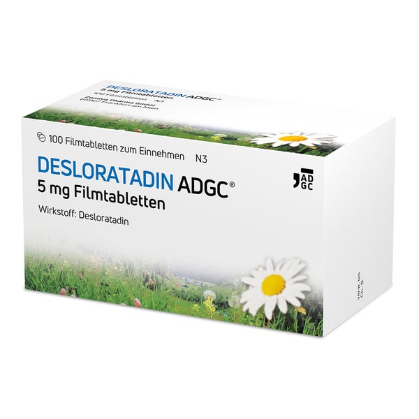 Desloratadin-ADGC 5mg Antihistaminikum 100 St