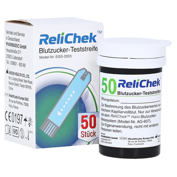 Relichek Blutzucker-teststreifen 50 St