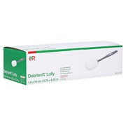 Lohmann & Rauscher Debrisoft Lolly Pad zum Wunddebridement, steril, mit Stabgriff 5 St