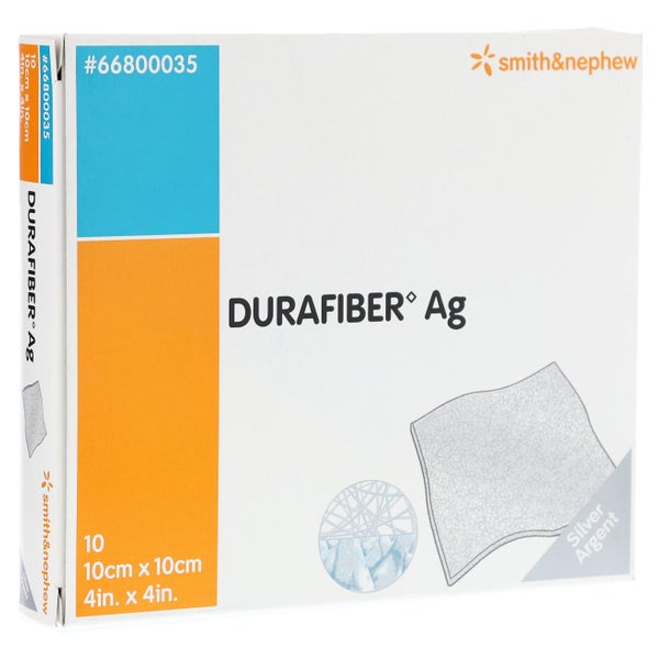 Durafiber Ag 10x10 cm Verband 10 St