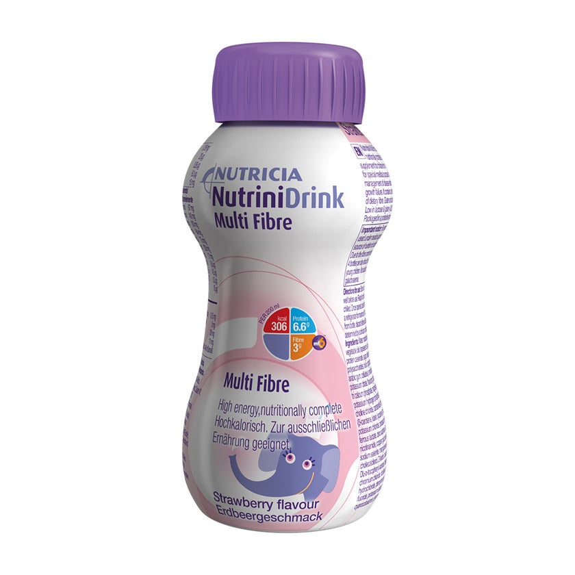 Nutrinidrink Multifibre Erdbeergeschmack 200 ml