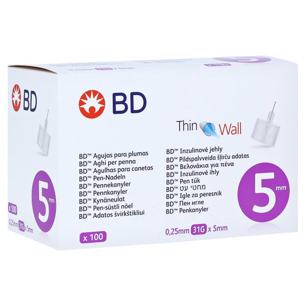 BD Pen-nadeln 0,25x5 mm 100 St