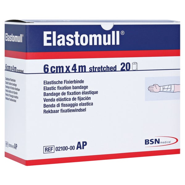Elastomull 6 cmx4 m 2100 elastische Fixierbinde 20 St