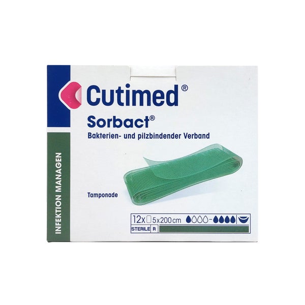 Cutimed Sorbact Tamponaden 5x200 cm 12 St
