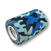 Produktabbildung: LisaCare selbsthaftende Bandage - Camo Blau - 7,5cm x 4,5m 1 St